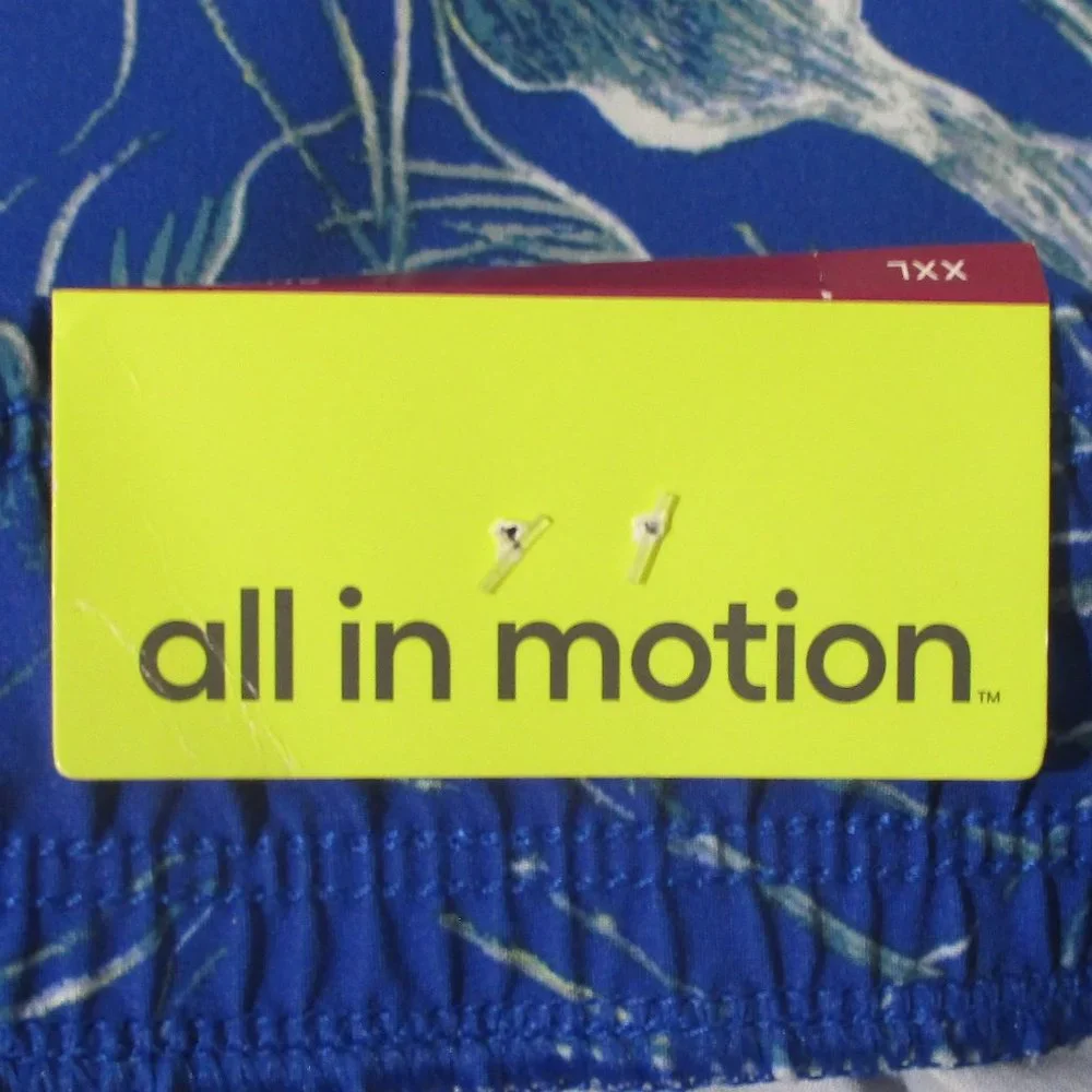 All In Motion Men's UPF Hybrid Shorts Blue XXL